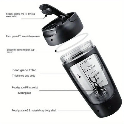 500ML Electric Shaker Bottle