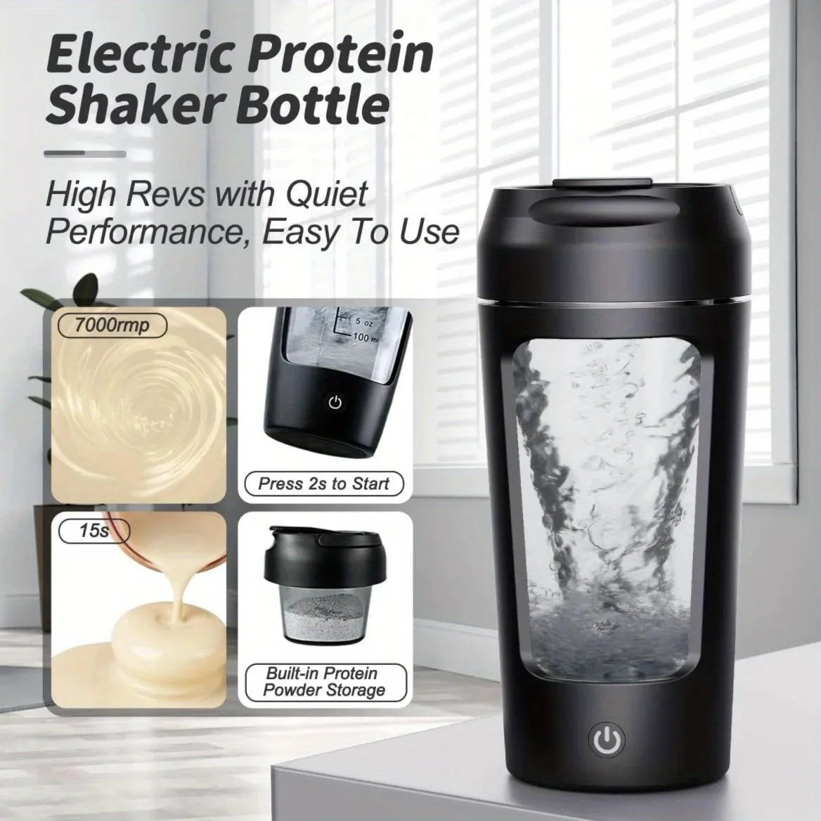 500ML Electric Shaker Bottle