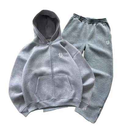 Streetwear Hoodie Sets Mens